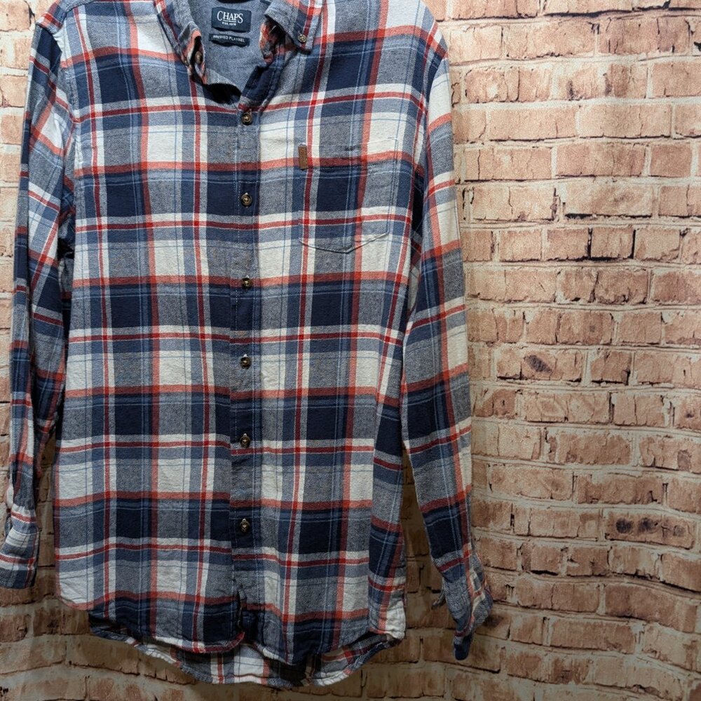 Chaps Flannel Button Down Brushed Flannel Shirt S… - image 2